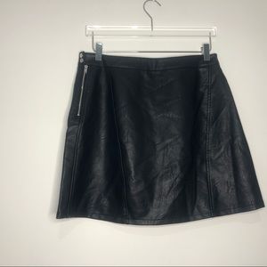 Zara Faux Leather Skirt